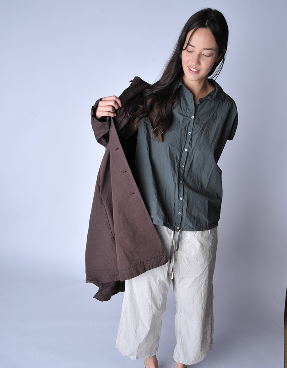 Album di Famiglia Cotton Canvas Easy Coat - Image 6 of 6