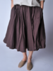Album di Famiglia Grape Pleated Short Skirt - Thumbnail 3