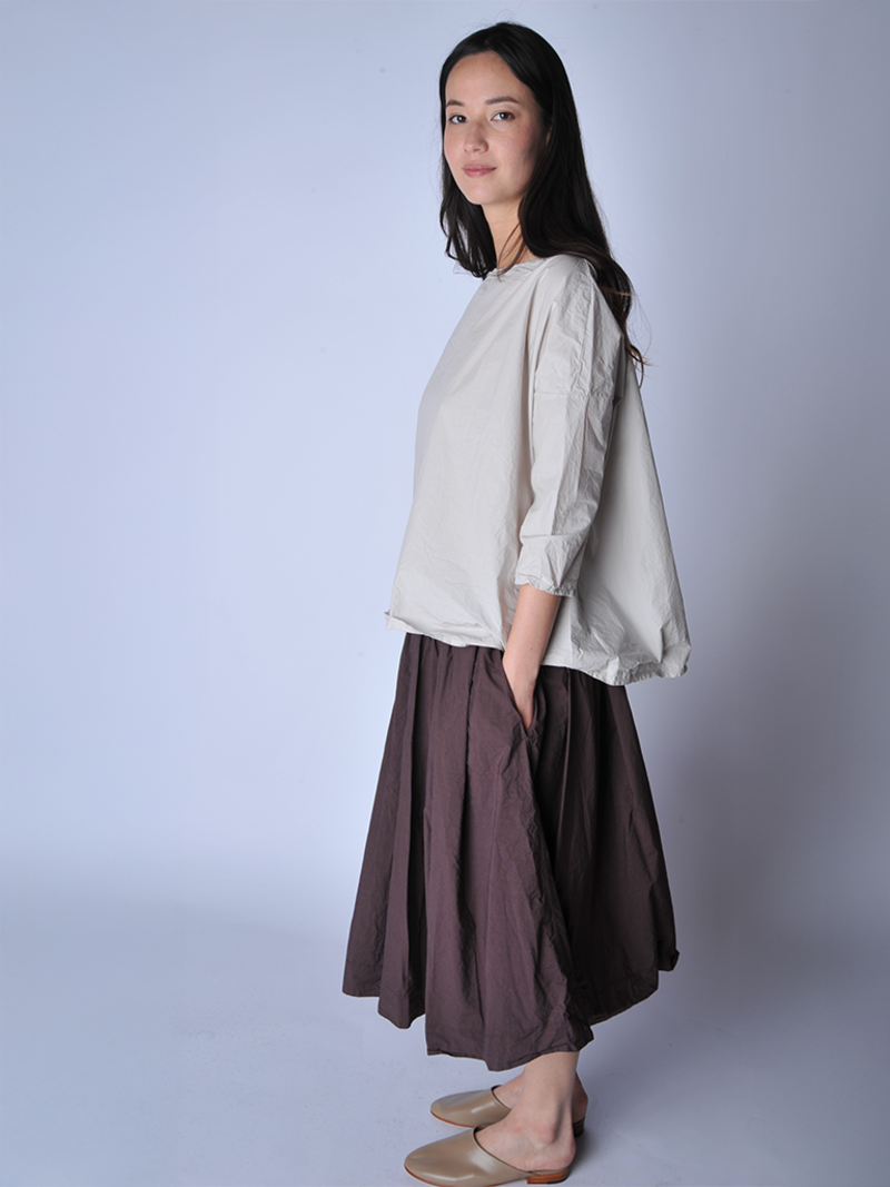 Album di Famiglia Grape Pleated Short Skirt