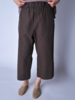 Album di Famiglia Wide and Short Canvas Trousers - Thumbnail 1