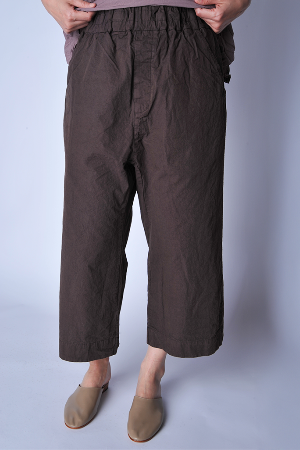 Album di Famiglia Wide and Short Canvas Trousers