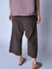 Album di Famiglia Wide and Short Canvas Trousers - Thumbnail 2