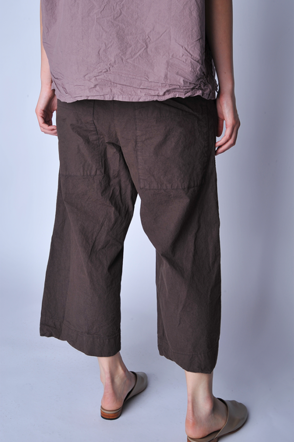 Album di Famiglia Wide and Short Canvas Trousers