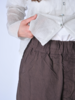 Album di Famiglia Wide and Short Canvas Trousers - Thumbnail 4