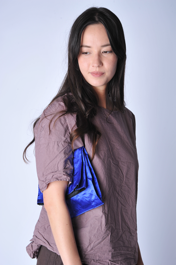 Zilla Mykons Satin Lunch Bag - Blue