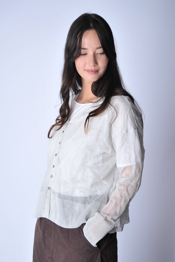 Album di Famiglia Cotton Steel Cardigan