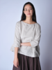 Album di Famiglia Pebble Short Tunic Top - Grey - Thumbnail 1