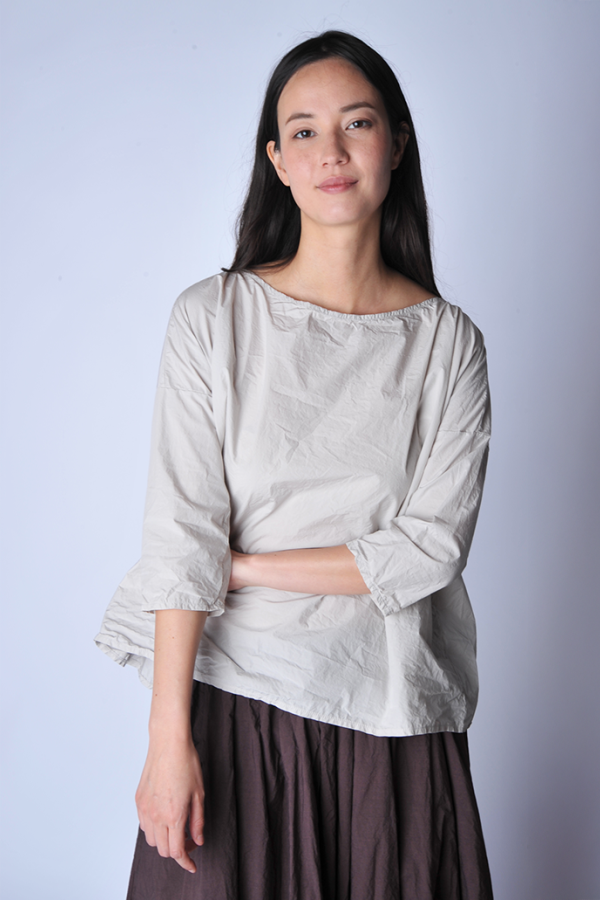 Album di Famiglia Pebble Short Tunic Top - Grey