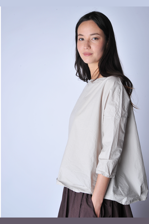 Album di Famiglia Pebble Short Tunic Top - Grey