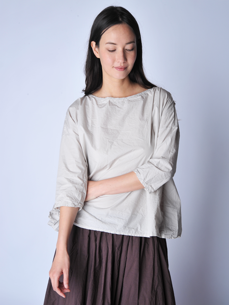 Album di Famiglia Pebble Short Tunic Top - Grey