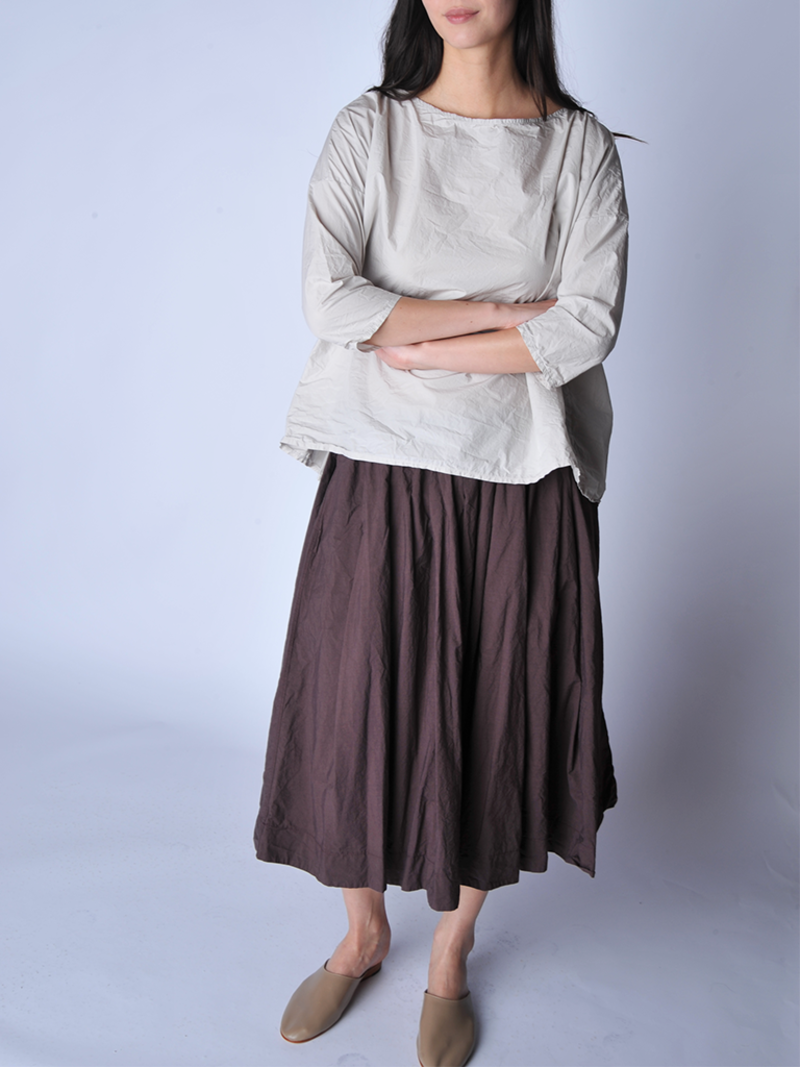 Album di Famiglia Pebble Short Tunic Top - Grey