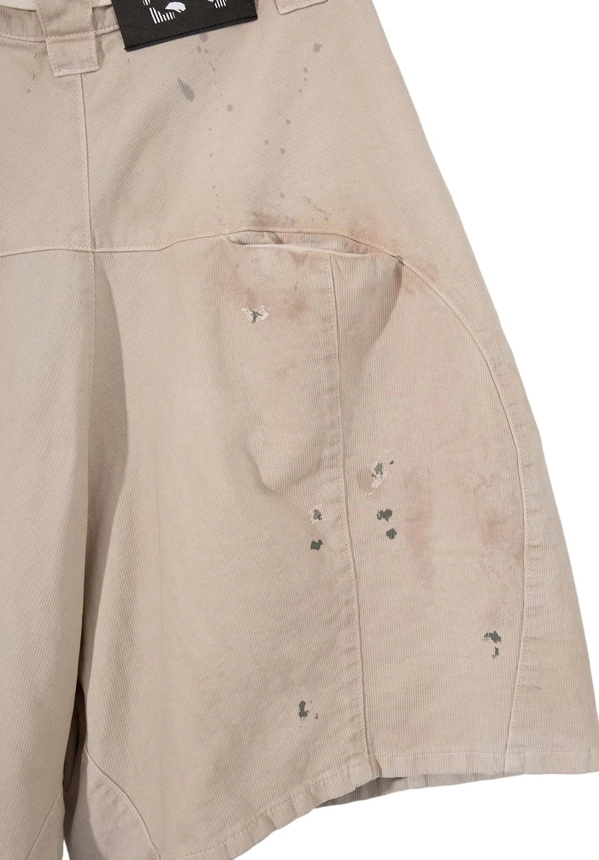 RIVINGTON ROI REBIS Corduroy Pontius Shorts - Khaki - Image 7 of 8