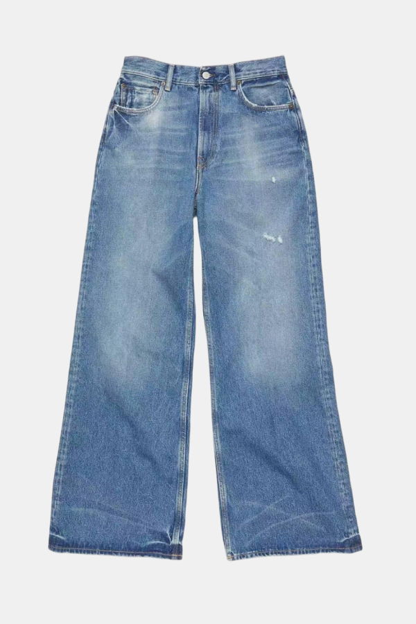 Acne Studios Regular Fit Jeans - Mid Blue