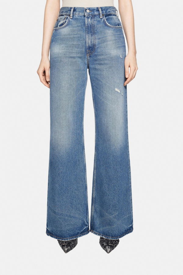 Acne Studios Regular Fit Jeans - Mid Blue