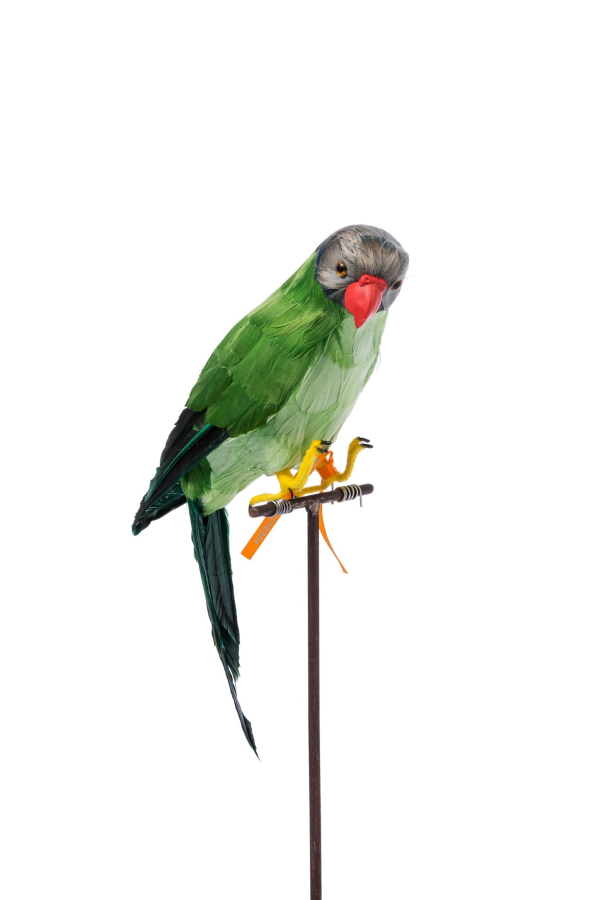 Puebco Green Parrot Artificial Bird