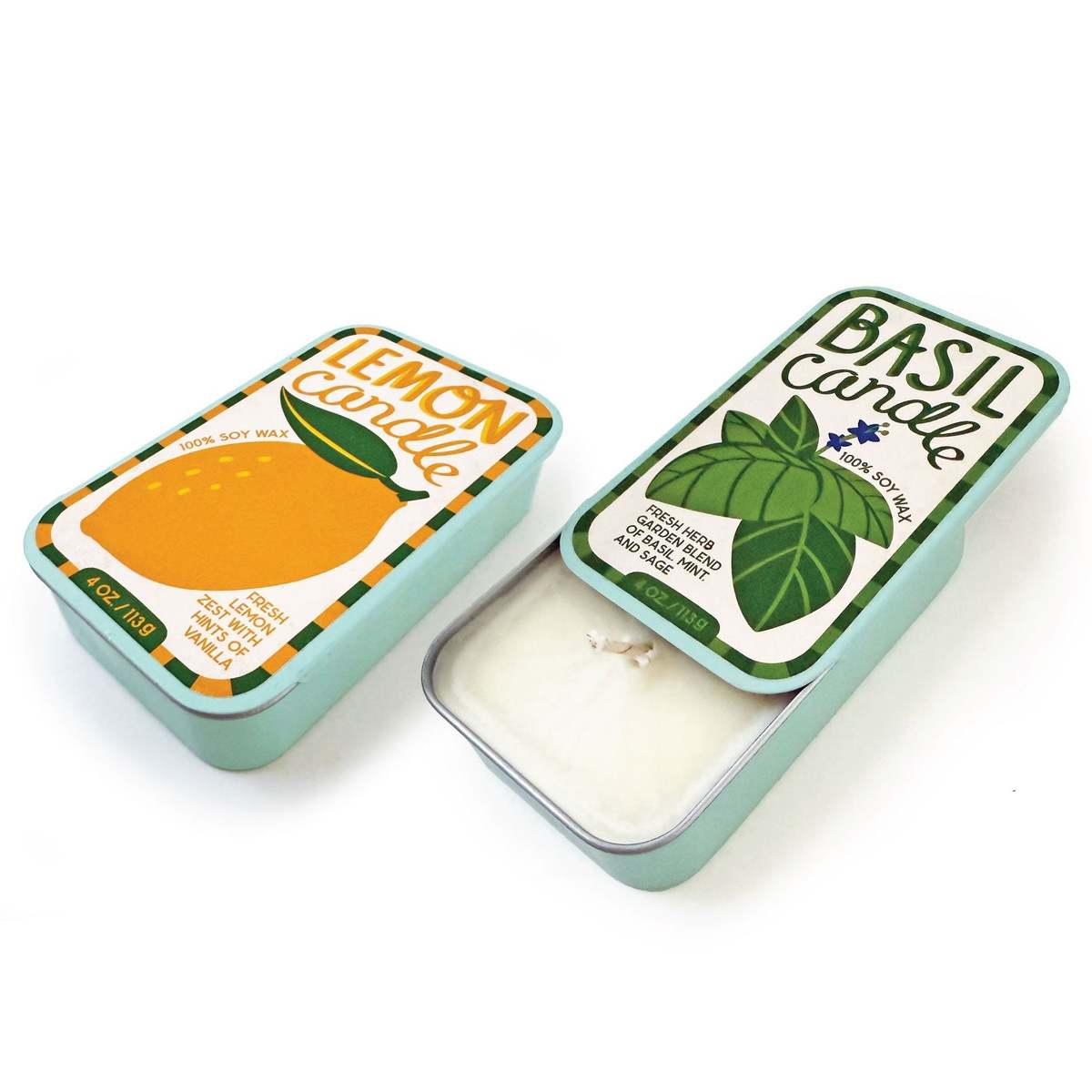 The Neighborgoods Basil & Lemon Candle Set of 2 - Image 2 of 8