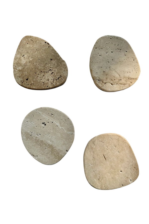 Villa Lua Home Travertine Coaster Set of 4