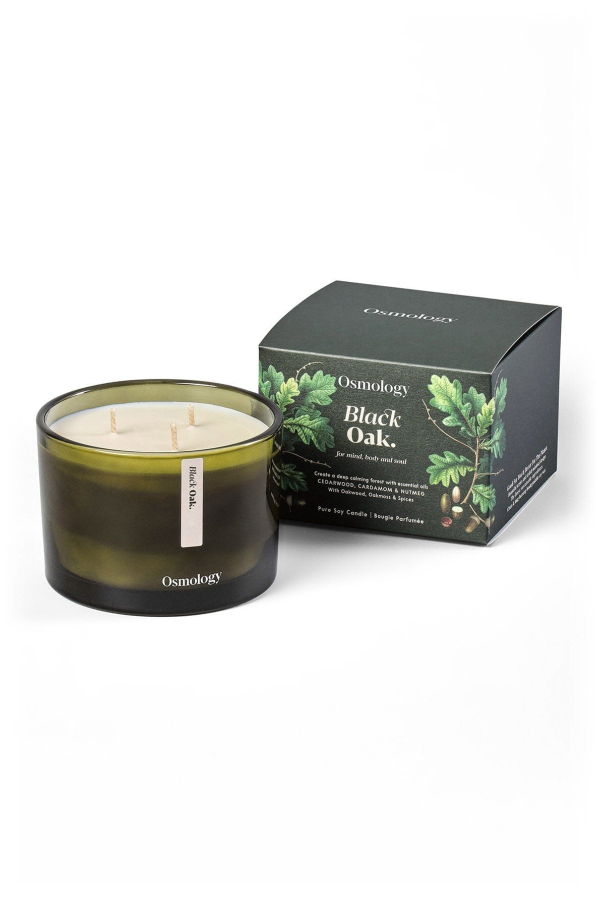 Osmology Black Oak Scented Triple Wick Candle