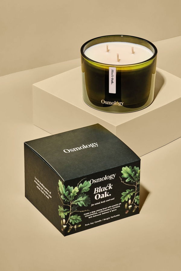 Osmology Black Oak Scented Triple Wick Candle