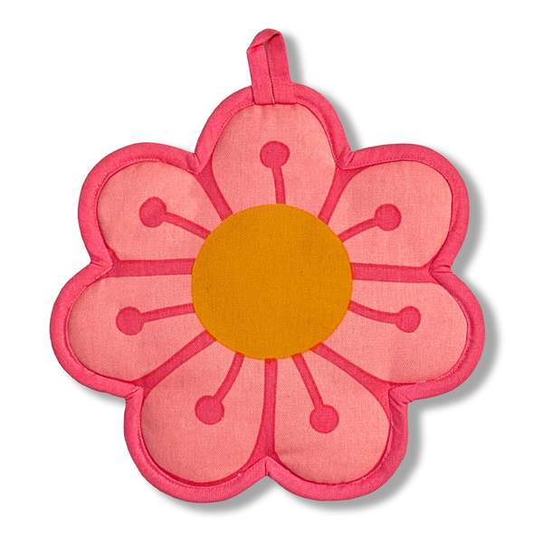 The Neighborgoods Blossom Tea Towel and Pot Holder Set