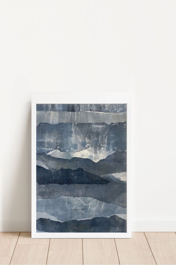 Artxtiles Blue Ridges Small Framed Print