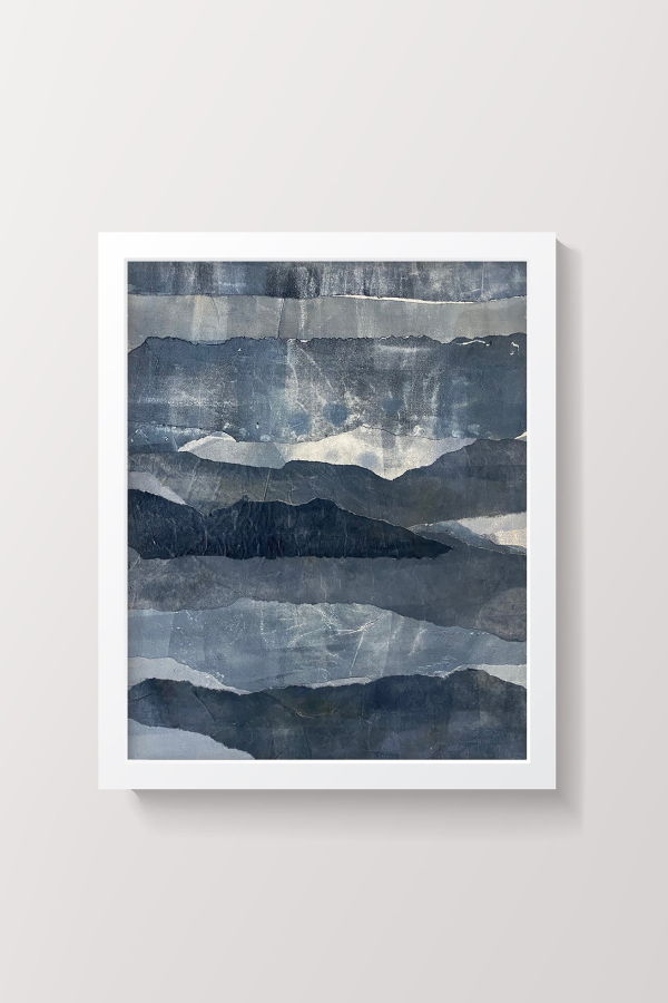 Artxtiles Blue Ridges Small Framed Print