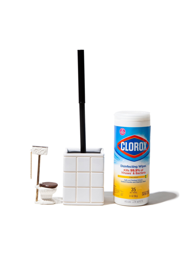 Puebco Ceramic Bath Ensemble Toilet Brush