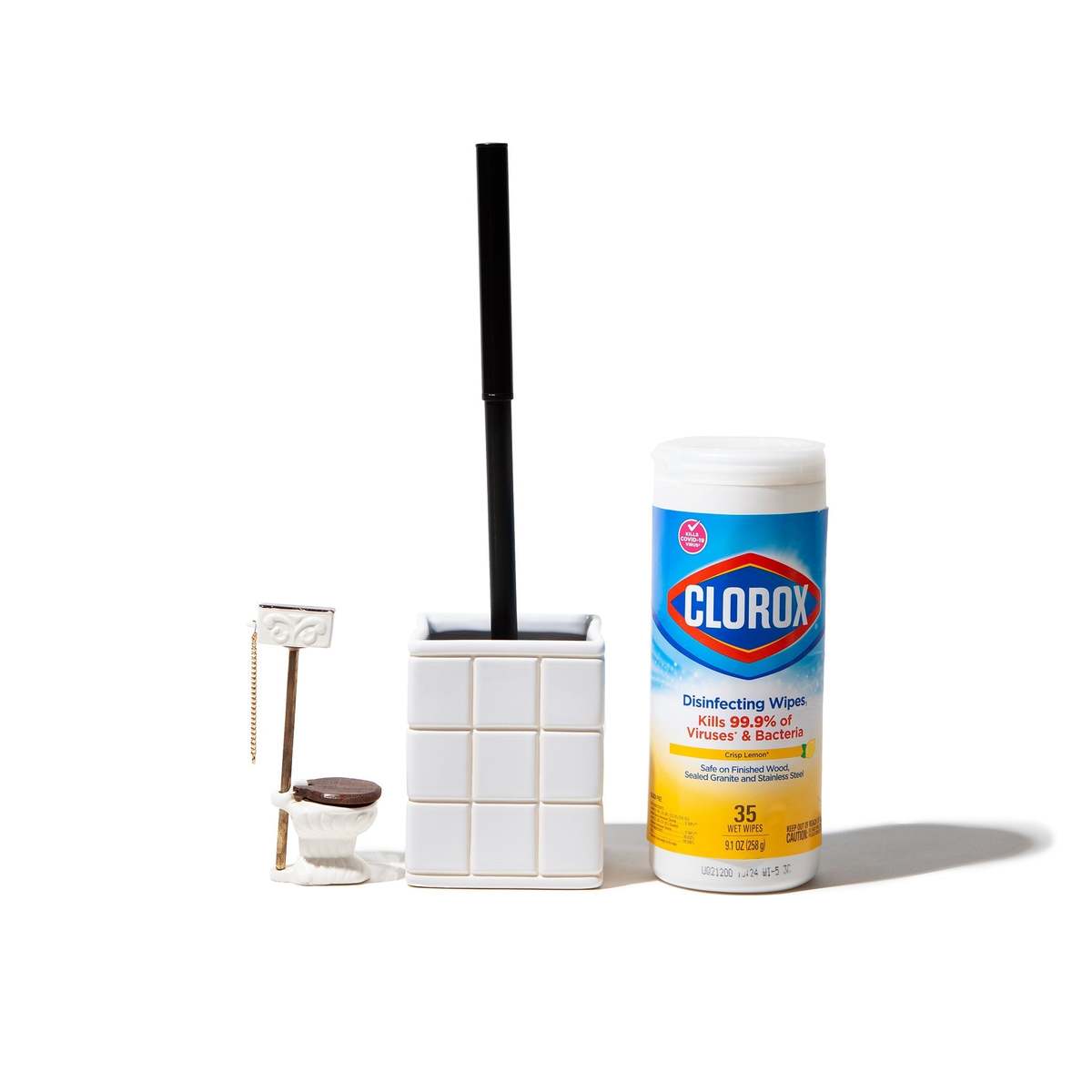 Puebco Ceramic Bath Ensemble Toilet Brush - Image 2 of 5