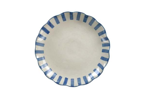 Casa Amarosa Ceramic Stripe Cake Stand