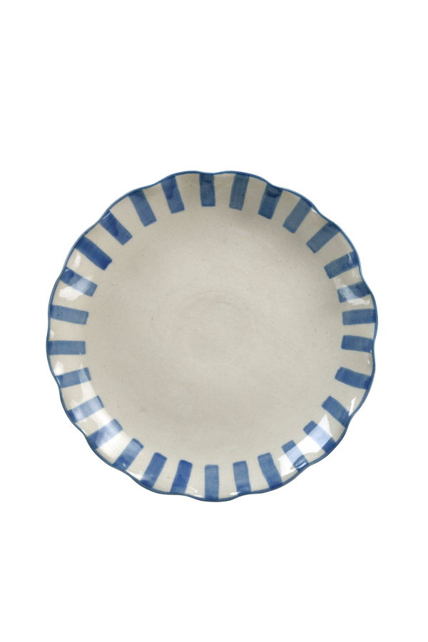 Casa Amarosa Ceramic Stripe Cake Stand