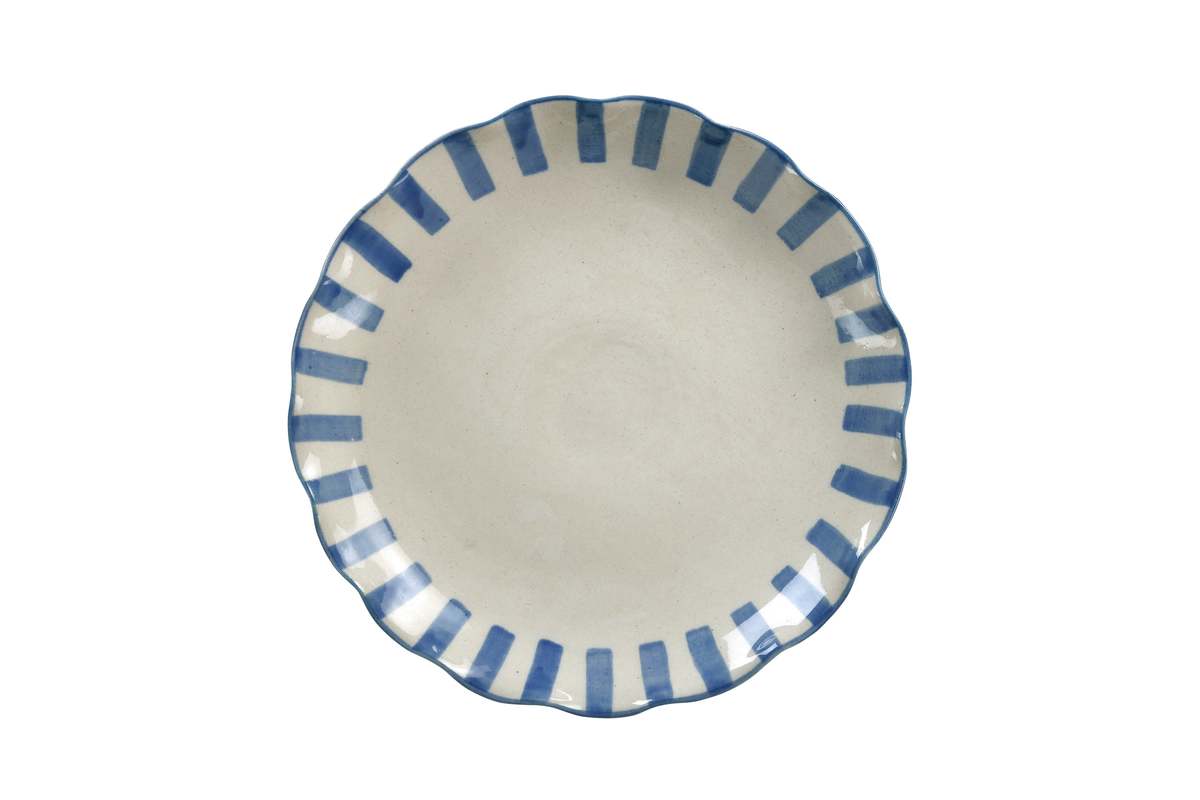 Casa Amarosa Ceramic Stripe Cake Stand - Image 2 of 3