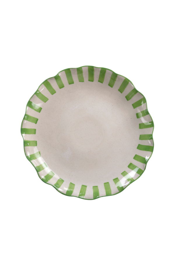 Casa Amarosa Ceramic Stripe Cake Stand
