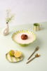 Casa Amarosa Ceramic Stripe Cake Stand - Thumbnail 4