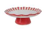 Casa Amarosa Ceramic Stripe Cake Stand - Thumbnail 3