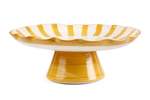 Casa Amarosa Ceramic Stripe Cake Stand - Thumbnail 1