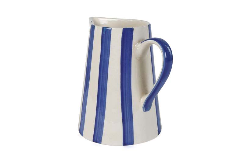 Casa Amarosa Ceramic Stripe Pitcher