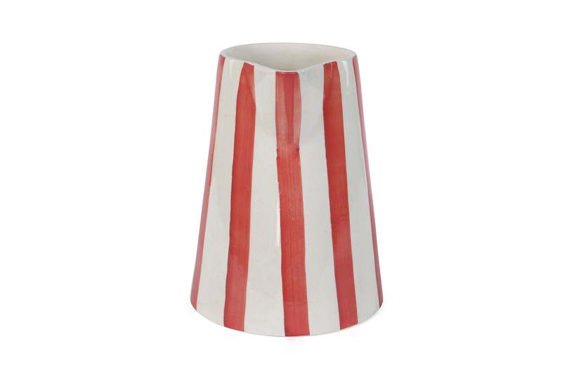 Casa Amarosa Ceramic Stripe Pitcher