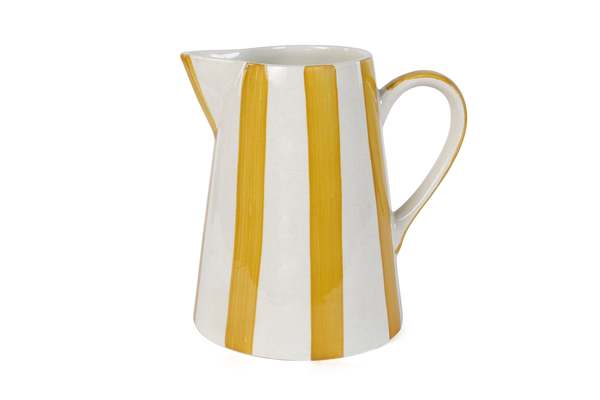 Casa Amarosa Ceramic Stripe Pitcher