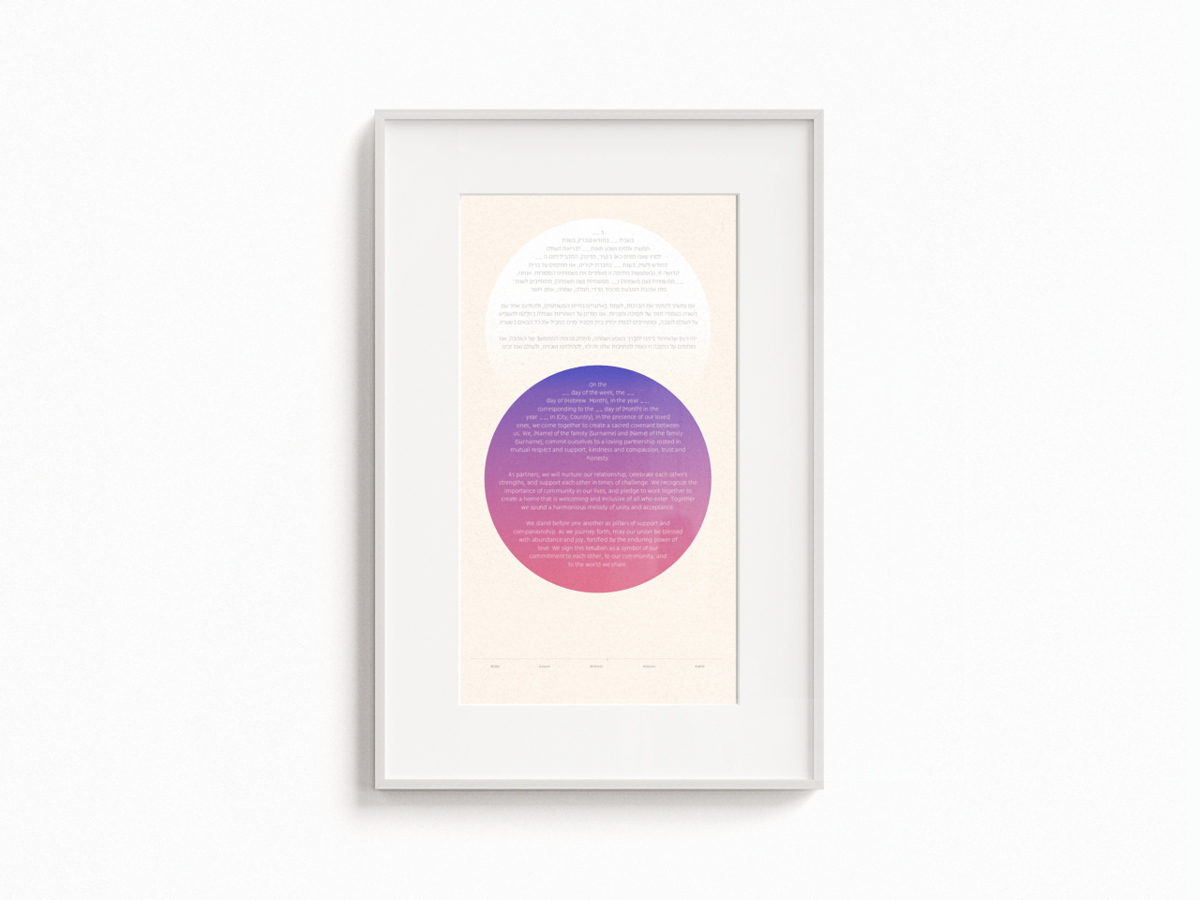 Tchotchke Circles Ketubah - Image 2 of 10