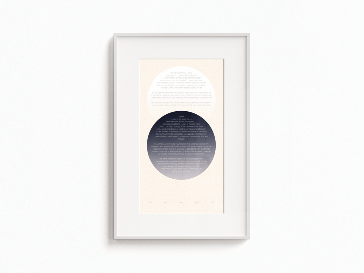 Tchotchke Circles Ketubah - Image 5 of 10