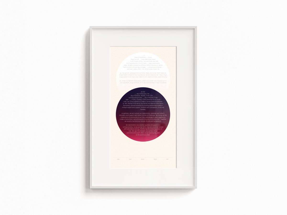 Tchotchke Circles Ketubah - Image 10 of 10