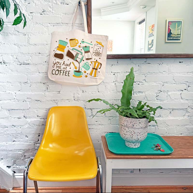 The Neighborgoods Coffee Candle & Tote Gift Set