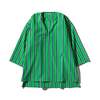 Puebco Cotton Crew Neck Stripe Shirt - Thumbnail 4
