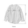 Puebco Cotton V-Neck Stripe Shirt - Thumbnail 8