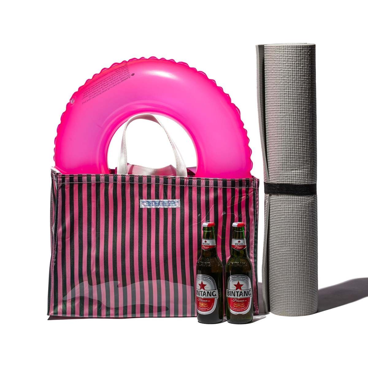 Puebco Covered School Tie Fabric Market Bag - Image 7 of 9