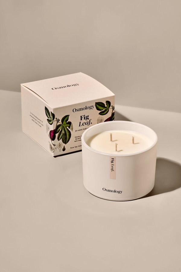 Osmology Fig Leaf Scented Triple Wick Candle