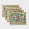 Mela Artisans Florin Hand Block Printed Cotton Placemats Set of 4 - Thumbnail 1