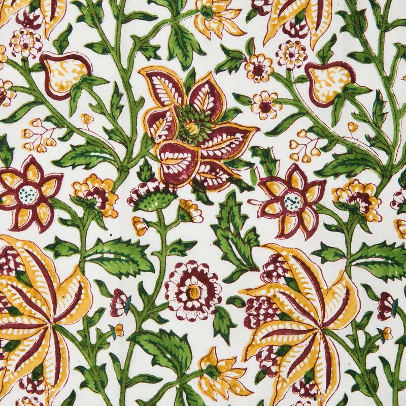 Mela Artisans Florin Hand Block Printed Napkins Set of 4