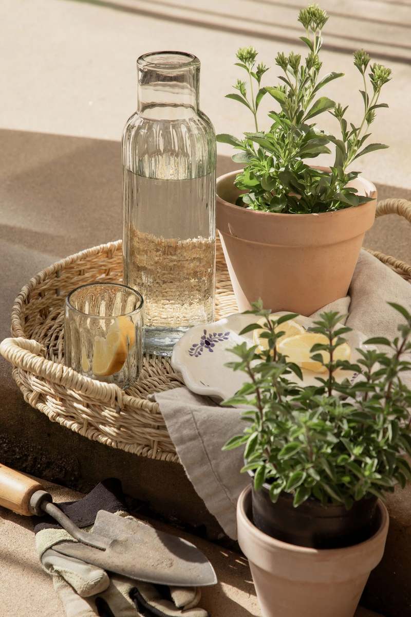 Villa Lua Home Fluted Tall Carafe Set