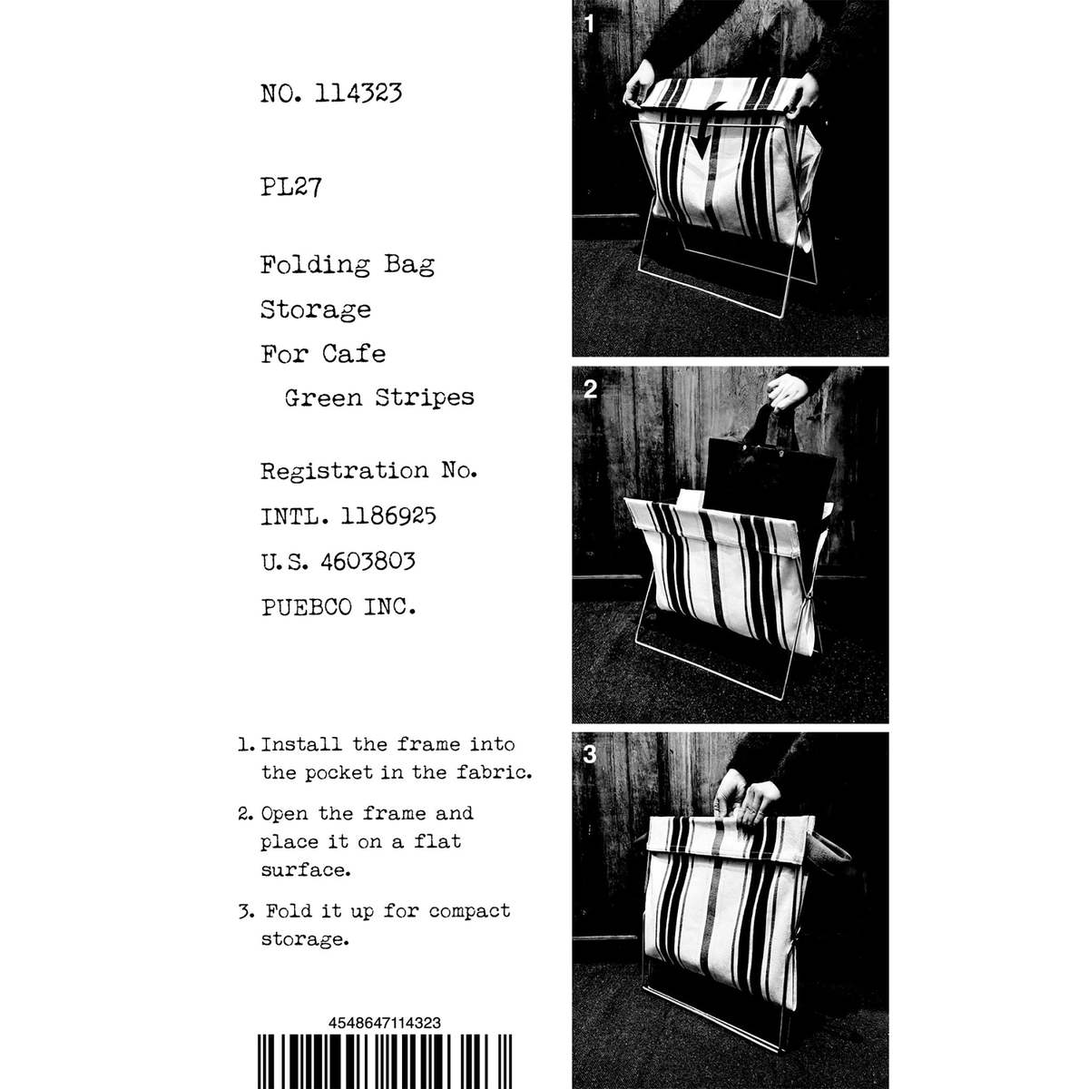 Puebco Folding Bag Storage for Cafe Storage Bag - Image 12 of 12